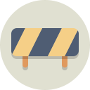 roadblock, barrier, construction icon
