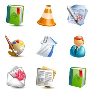 Cute Blogging icon sets preview