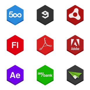 Hex icon sets preview