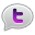 bubble, twitter, purple icon