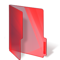 red, folder icon
