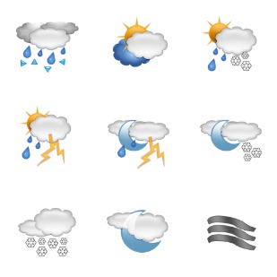 Weather Icons icon sets preview