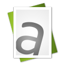 font, paper, document, file icon