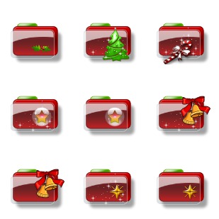Christmas orama icon sets preview