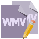file, format, wmv, pencil icon