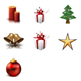 Christmas Dock icon sets preview