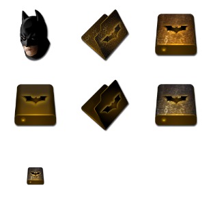 Batman Begins icon sets preview