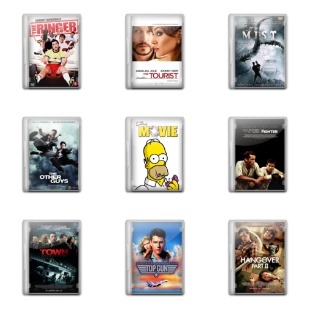 Movie Pack 10 icon sets preview
