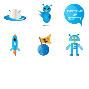 Tweet Me Up Scotty icon sets preview