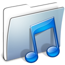 Graphite Smooth Folder Music icon