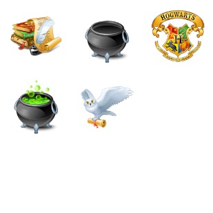 Harry Potter icon sets preview