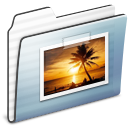 Folder, Graphite, Pictures, Stripe icon