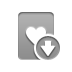 hearts, card, down, game icon