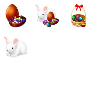 Easter icon sets preview