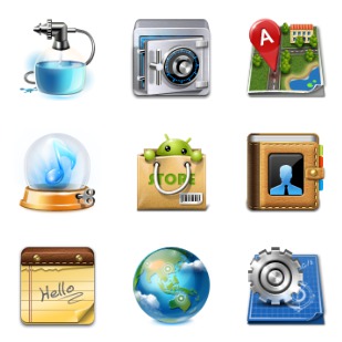 Android icon sets preview