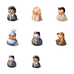 Persons icon sets preview