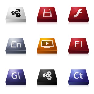 Adobe CS 3 3D Cons icon sets preview
