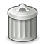 trash can, delete, trash, recycle bin icon