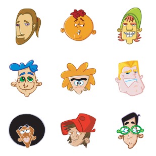 Avatar Boy icon sets preview