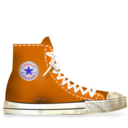 converse,orange,dirty icon
