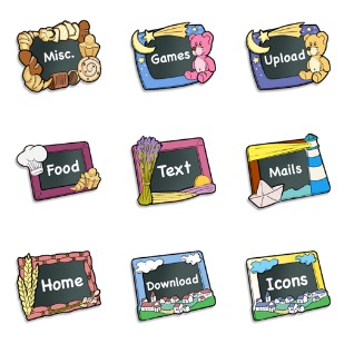 Slate icon sets preview