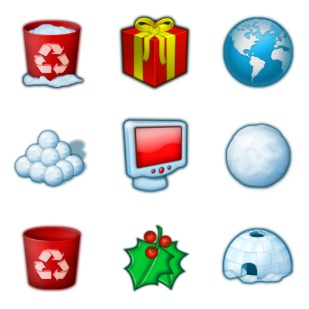 Christmas icon sets preview
