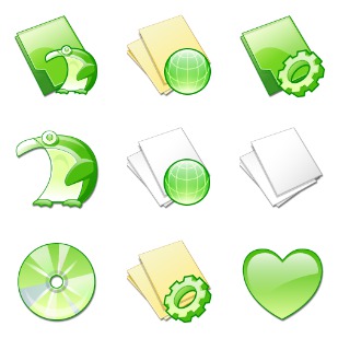 Green Ville icon sets preview