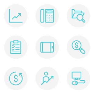 Business icon sets preview