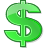 green, coin, dollar, currency, cash, money icon
