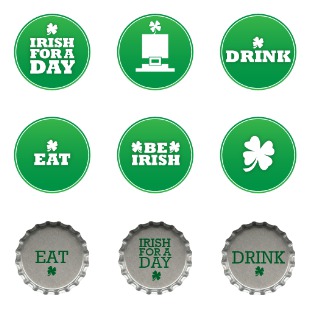 St Patricks Day icon sets preview
