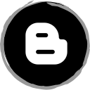 blogger, social, media, logo icon