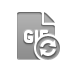 refresh, file, gif, format icon