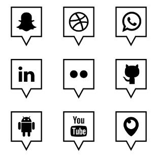 Social Media icon sets preview