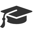 cap, graduation icon