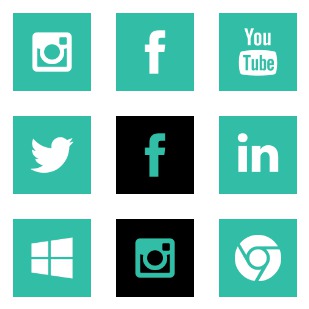 Social Media ! icon sets preview