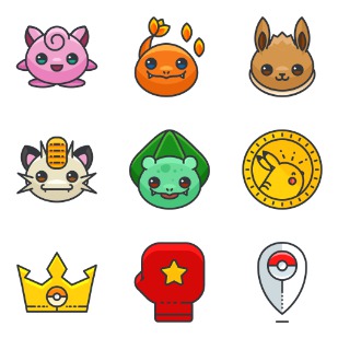 Pokemon Go Vol. 1 icon sets preview