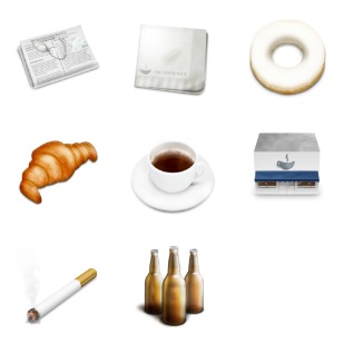 Coffee Shop icon sets preview