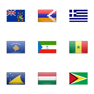 Flag Icons icon sets preview