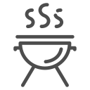 fire, holiday, meat, barbecue, rest, summer, food icon