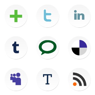 Simple Social Media Icons icon sets preview