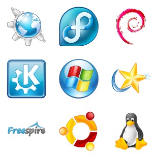 Operating Systems icon sets preview