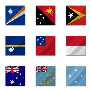 Australian Flags icon sets preview
