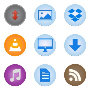 IOS 7ish Style icon sets preview
