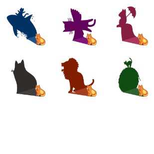 Cat Shadows icon sets preview