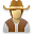 user, cowboy icon