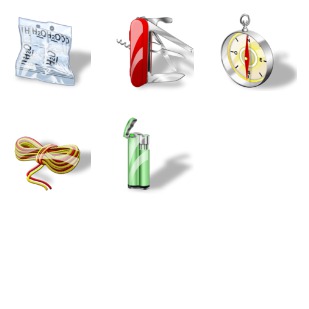 Survival icon sets preview