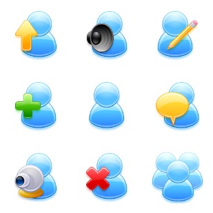Users icon sets preview