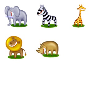 African Pets icon sets preview