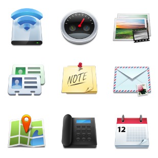 Mobile icon sets preview
