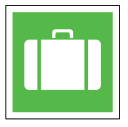 sign, sos, suitcase, code, emergency, bag icon